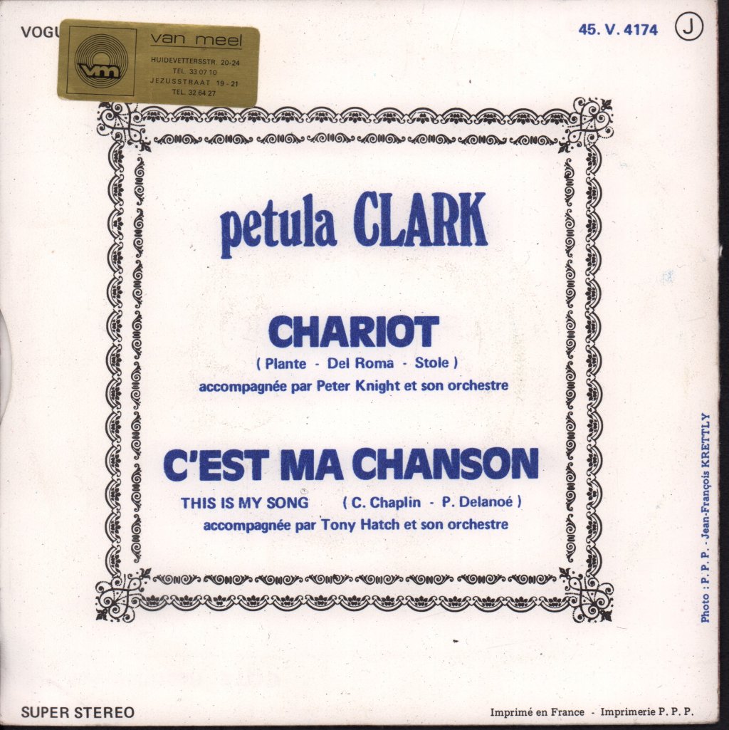 Petula Clark - Chariot - 7 Inch