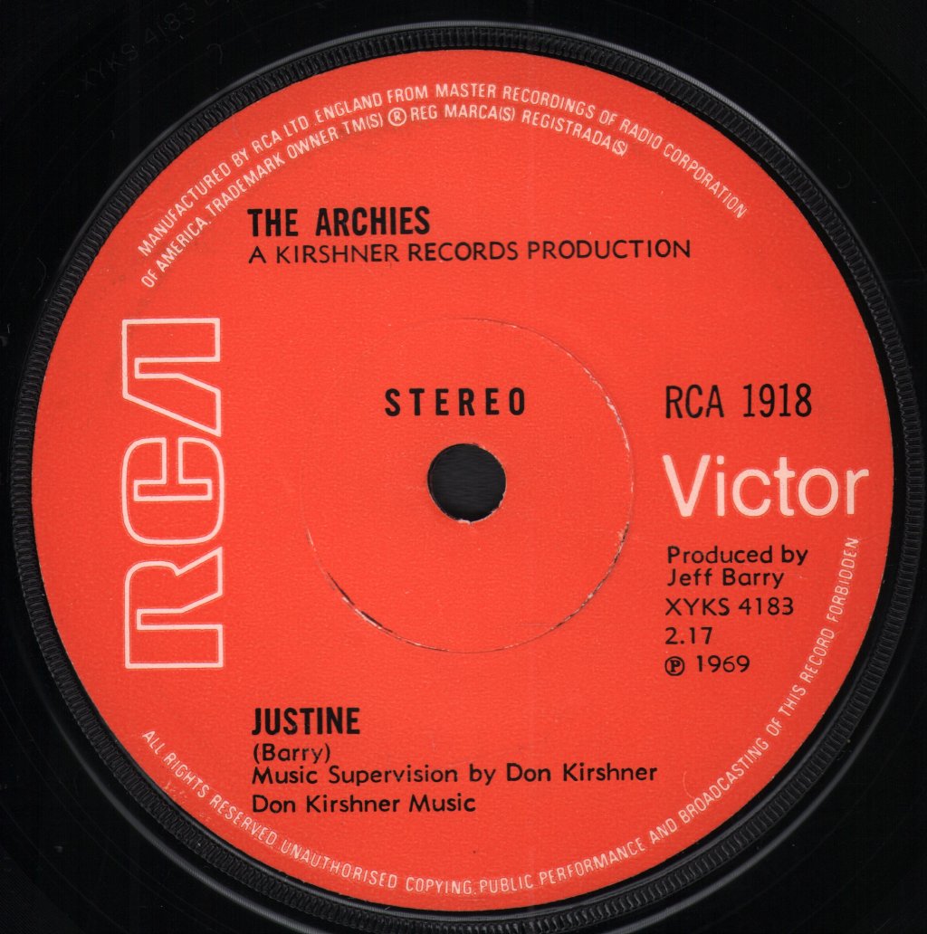 Archies - Jingle Jangle - 7 Inch