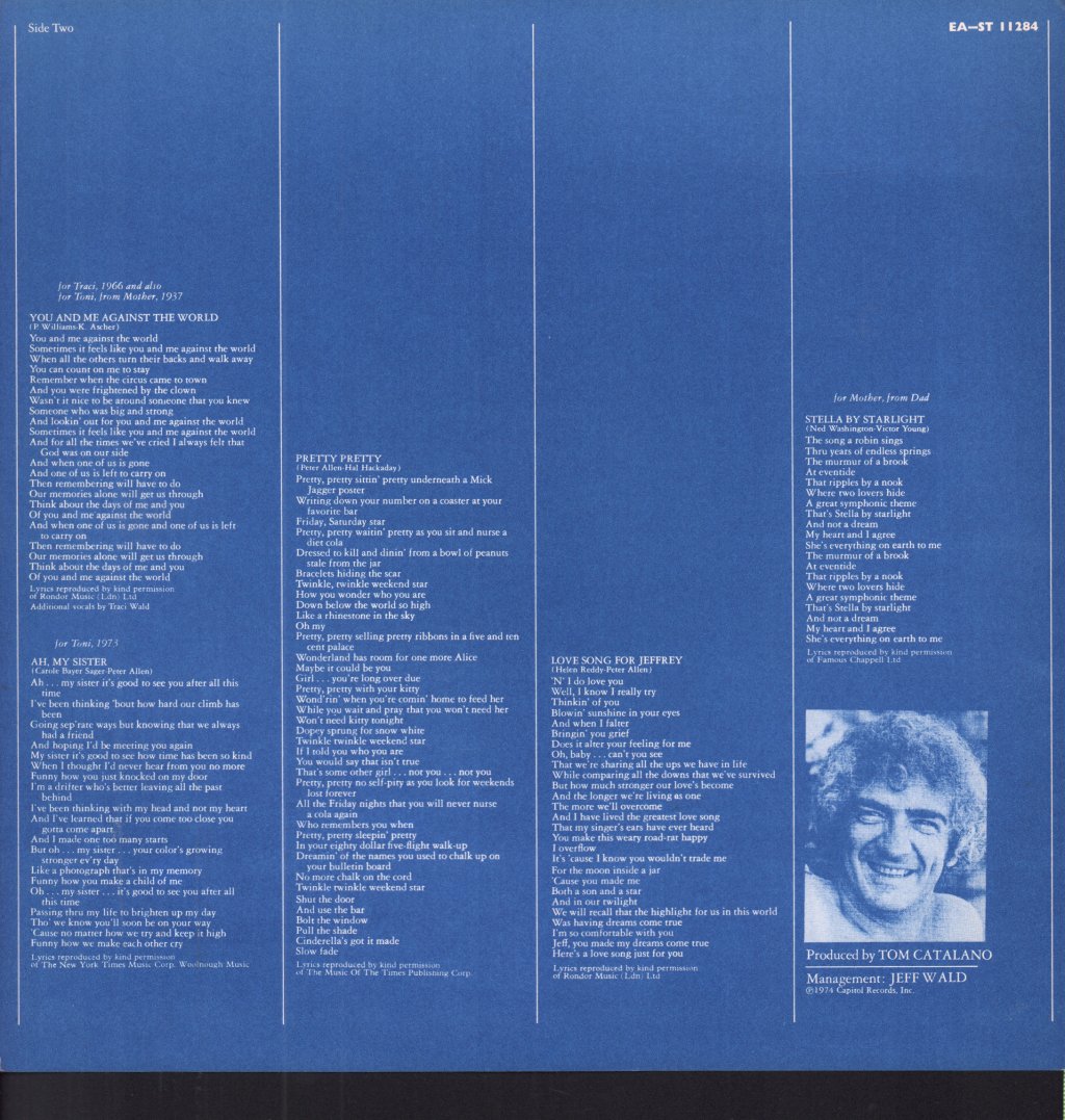 Helen Reddy - Love Song For Jeffrey - Lp