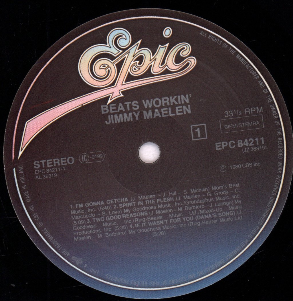 Jimmy Maelen - Beats Workin' - Lp