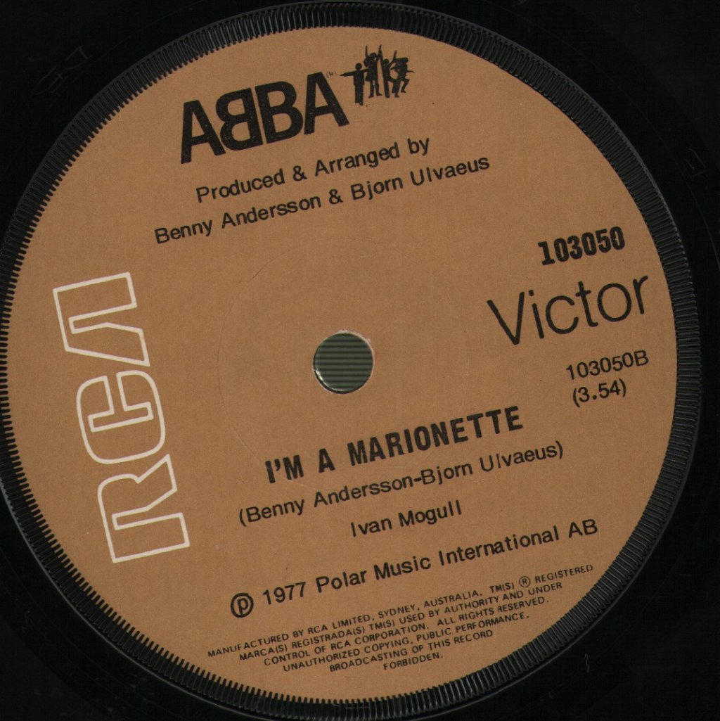 ABBA - Take A Chance On Me / I'm A Marionette - 7 Inch