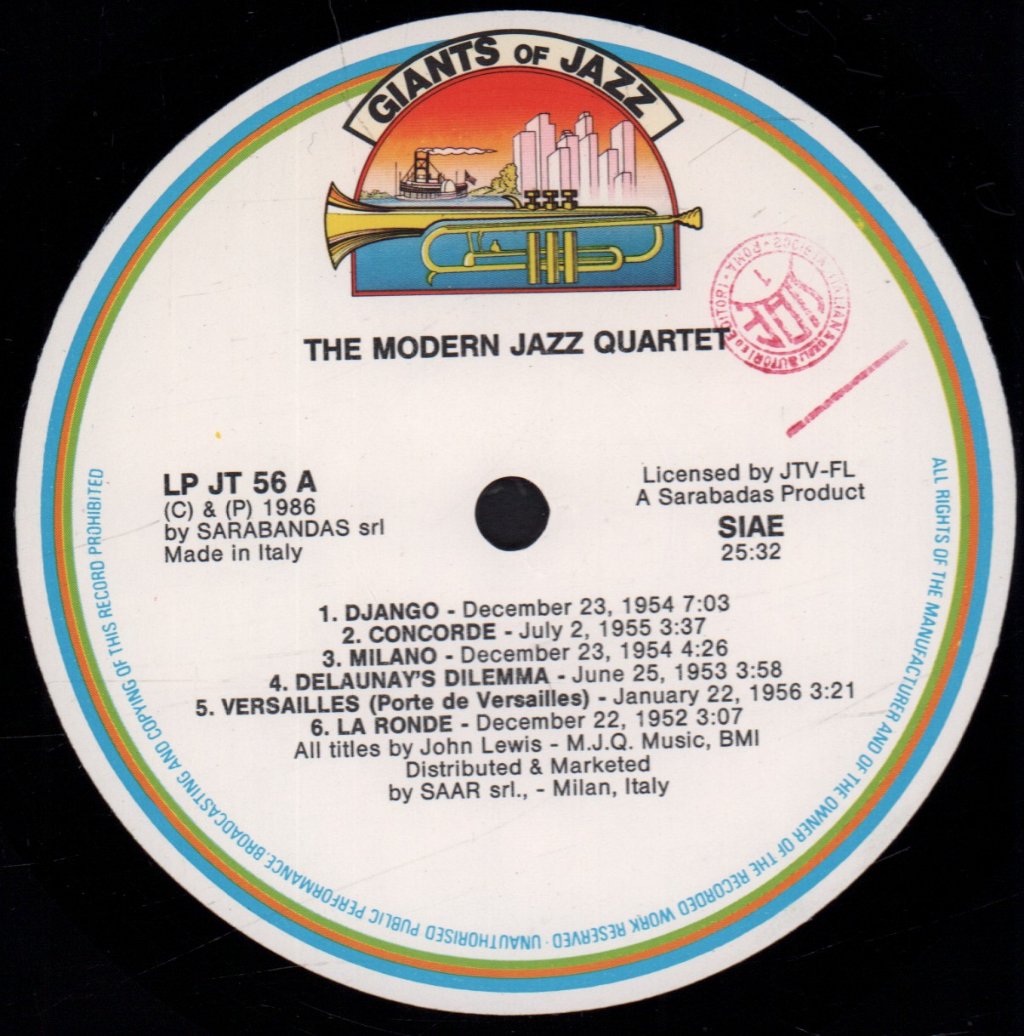Modern Jazz Quartet - Modern Jazz Quartet - Lp