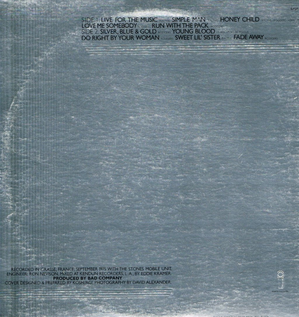 Bad Company - Run With The Pack - Lp