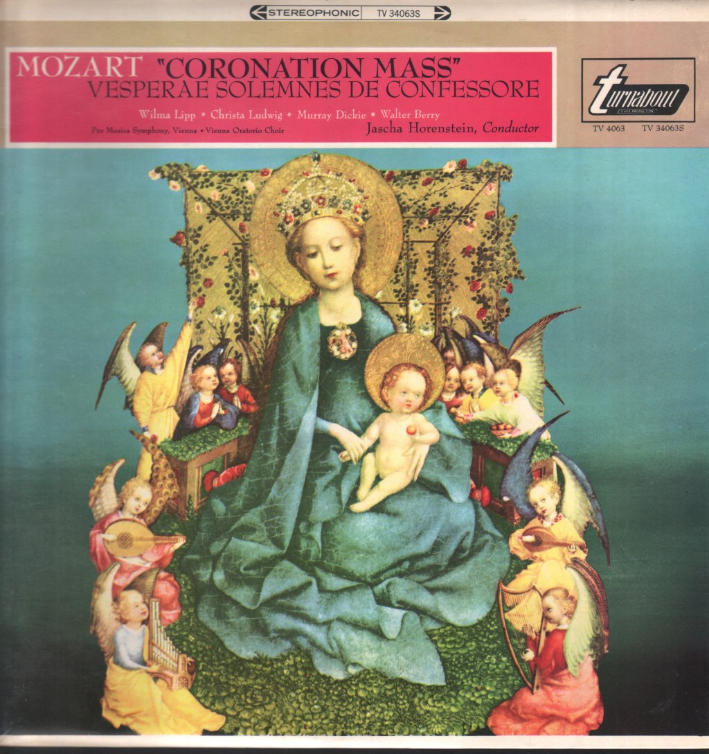Jascha Horenstein / Pro Musica Symphony - Mozart - Coronation Mass Vesperae Solemnes De Confessore - Lp