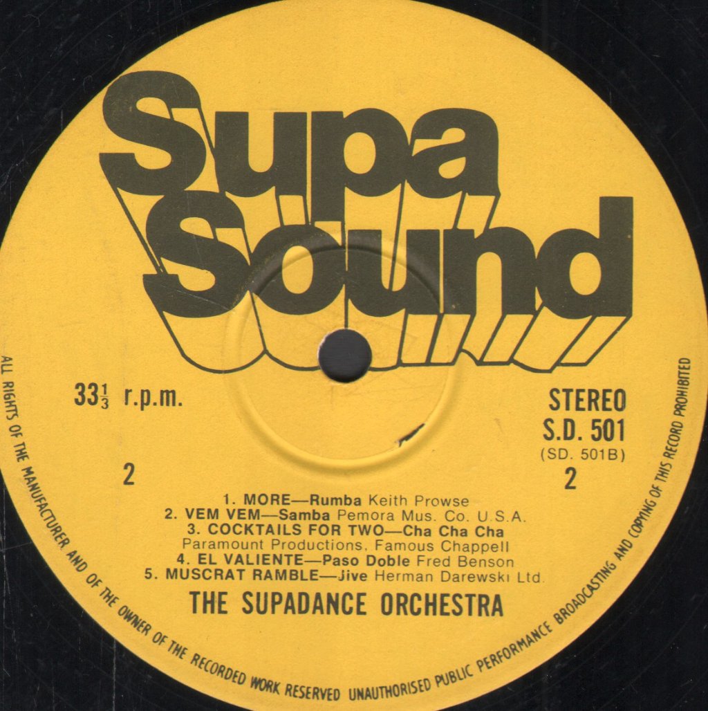 Supadance Orchestra - Dance Little Lady - Lp