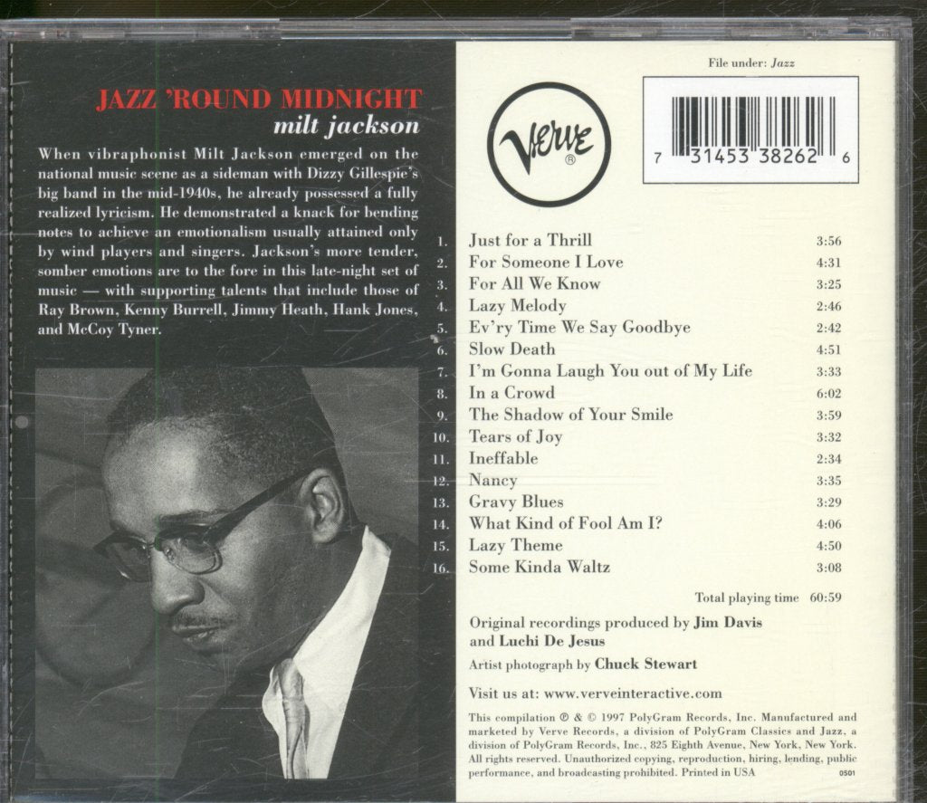 Milt Jackson - Jazz 'Round Midnight - Cd