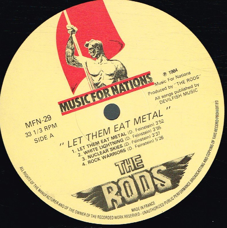 Rods (Metal Group) - Let Them Eat Metal - Lp