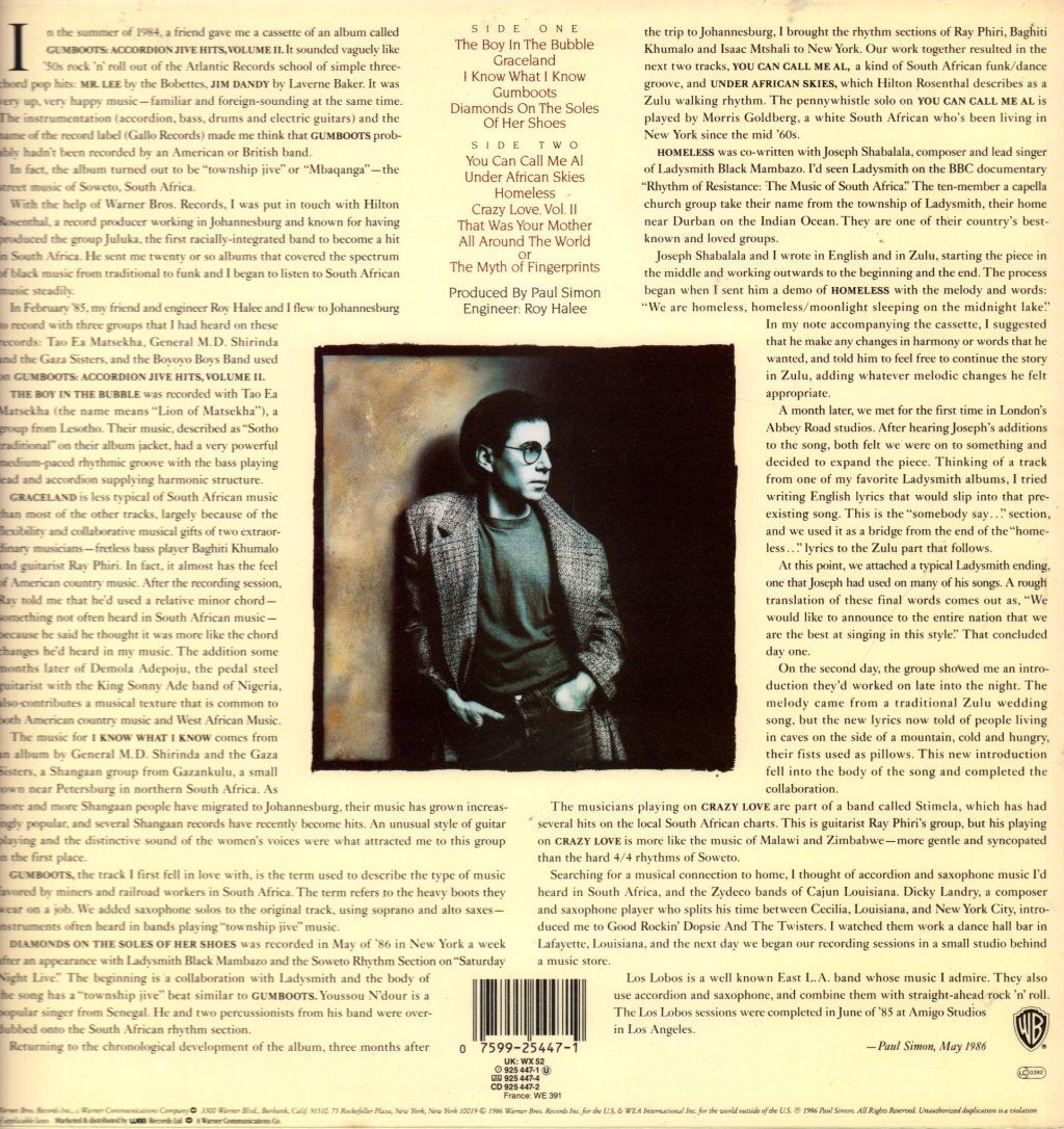 Paul Simon - Graceland - Lp