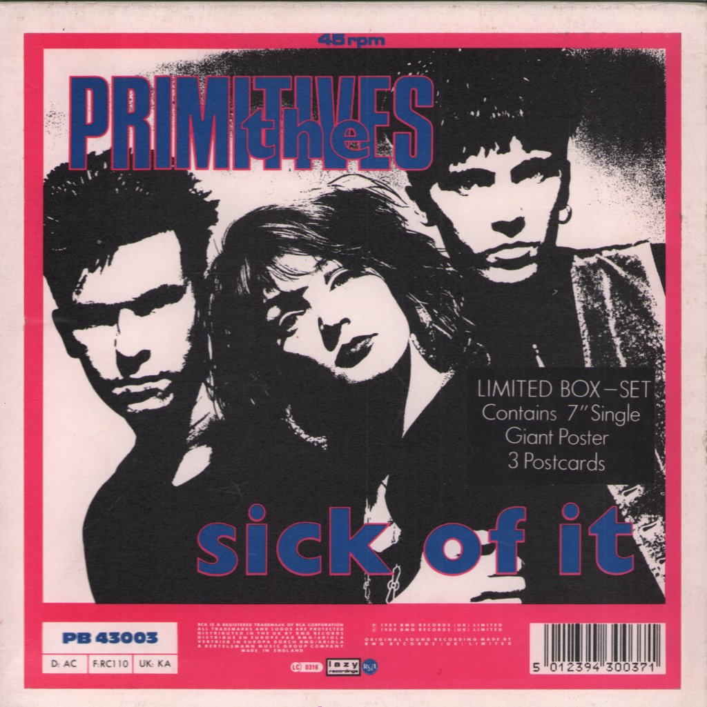 Primitives (Indie Band) - Sick Of It - 7 Inch