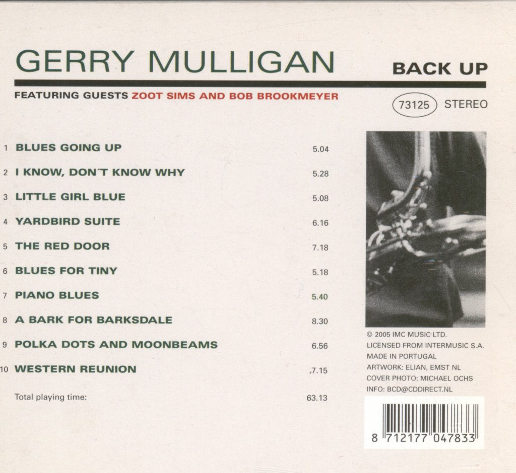 Gerry Mulligan - California High School - Cd
