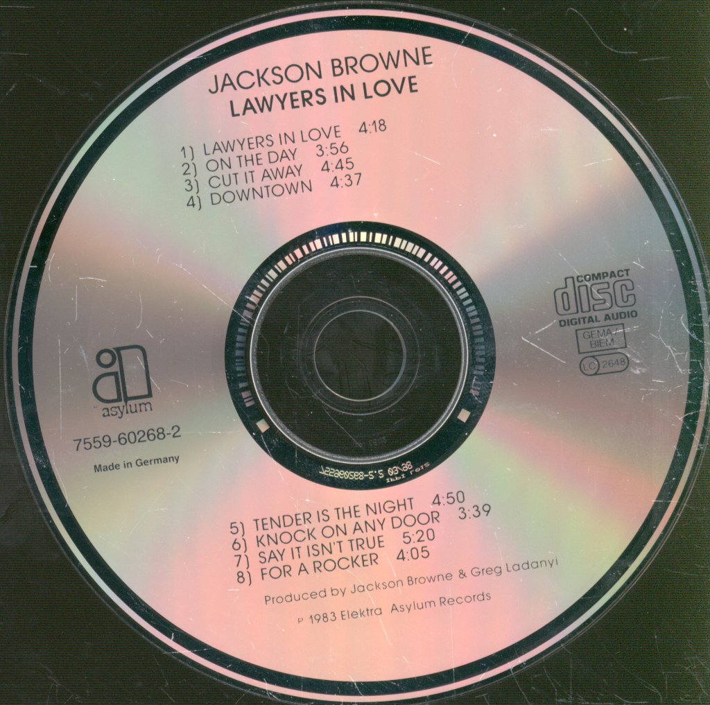 Jackson Browne - Lawyers In Love - Cd