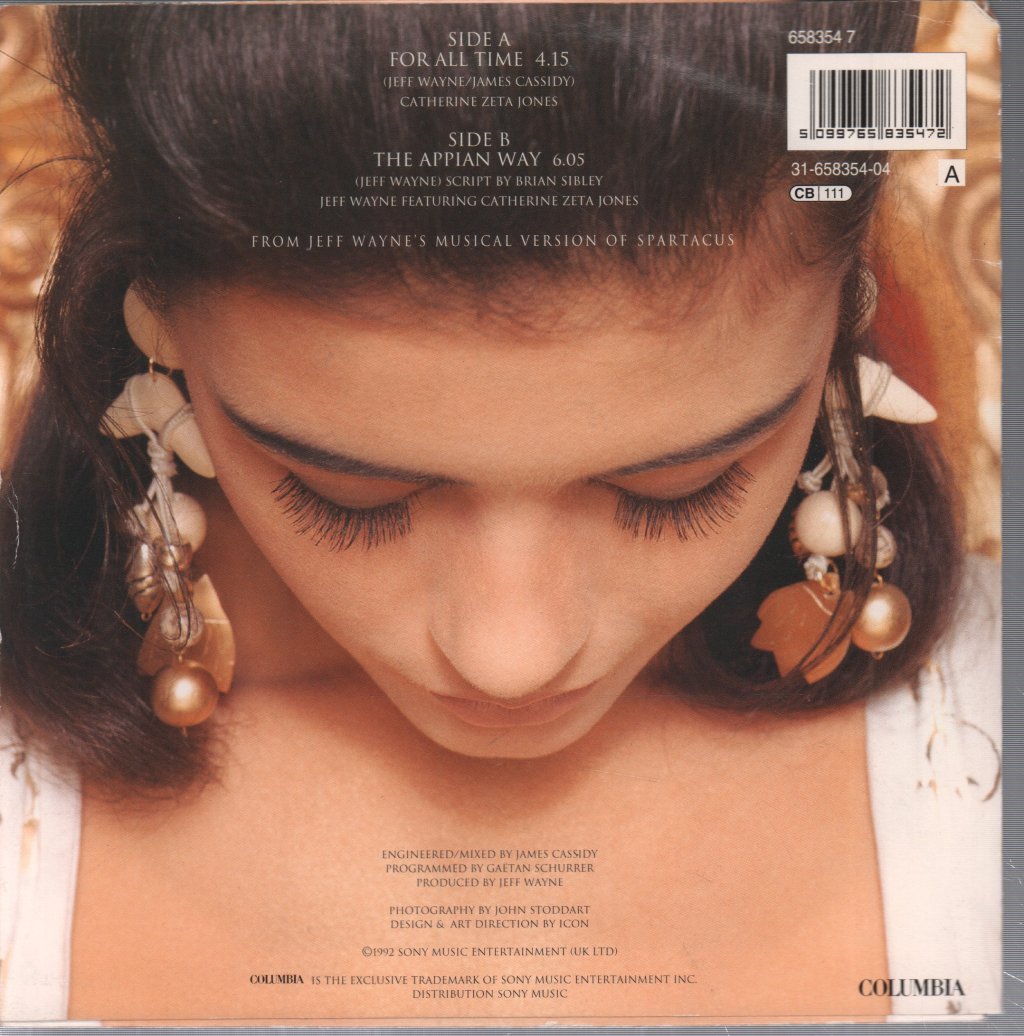 Catherine Zeta Jones - For All Time - 7 Inch