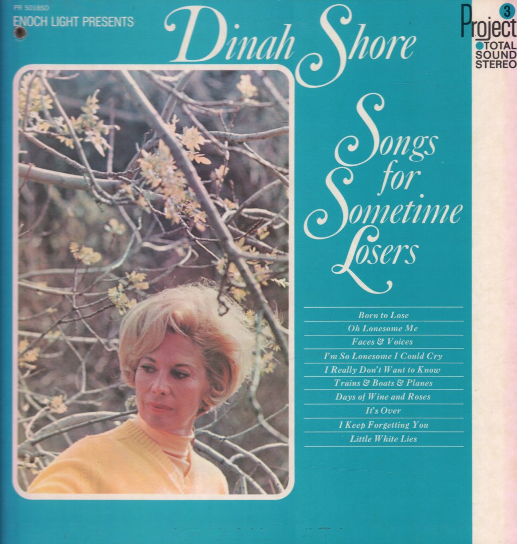 Dinah Shore - Songs For Sometime Losers - Lp