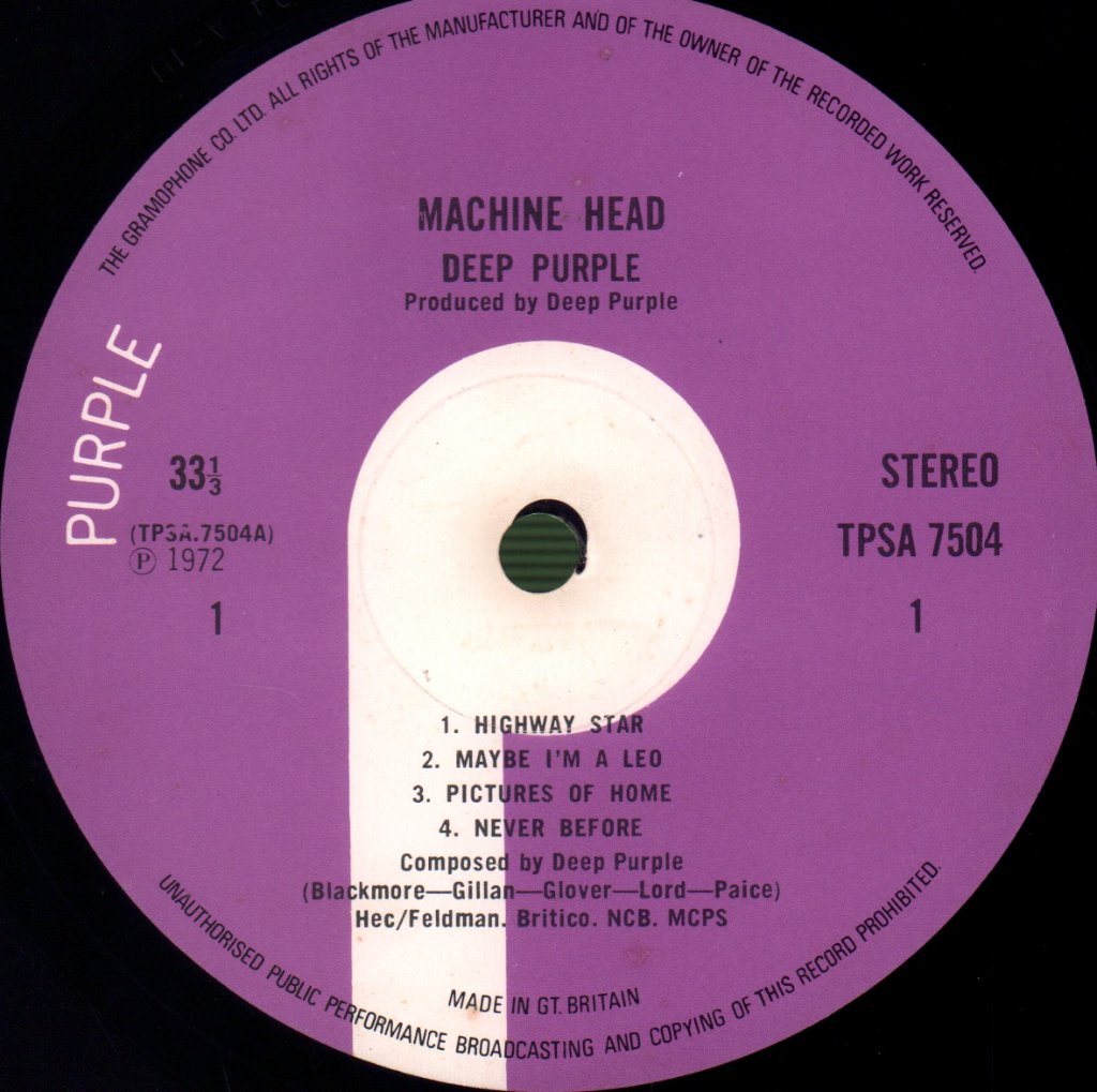 Deep Purple - Machine Head - Lp