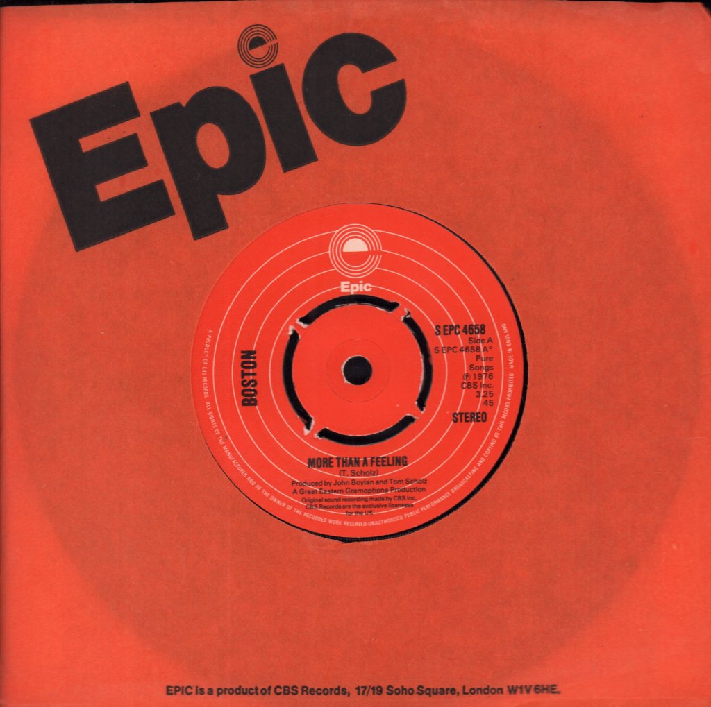 Boston - More Than A Feeling - 7 Inch