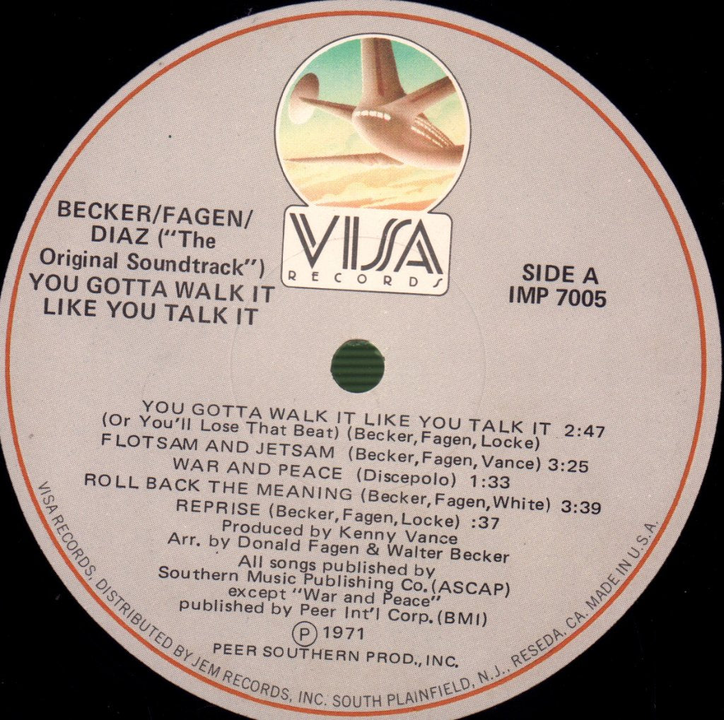 Becker/Fagen/Diaz - You Gotta Walk It Like You Talk It (Original Soundtrack) - Lp