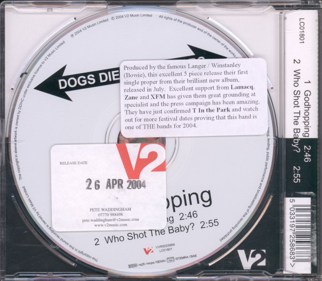 Dogs Die In Hot Cars - Godhopping - Cd