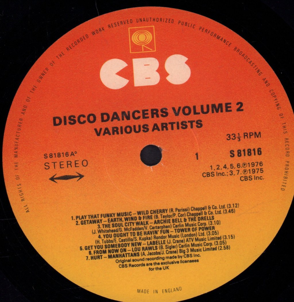 Various Artists - Disco Dancers Volume 2 - Lp