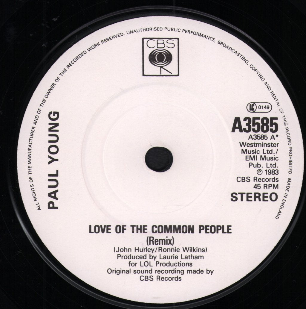 Paul Young - Love Of The Common People - 7 Inch