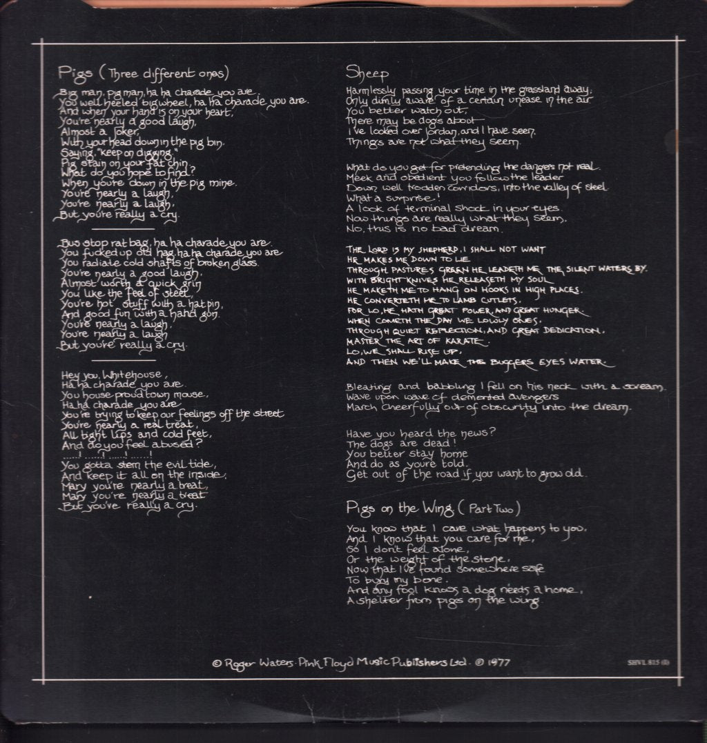Pink Floyd - Animals - Lp