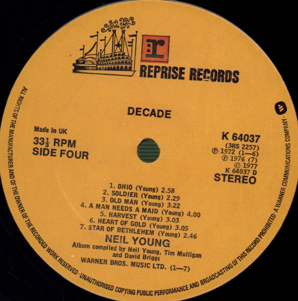 Neil Young - Decade - Triple Lp