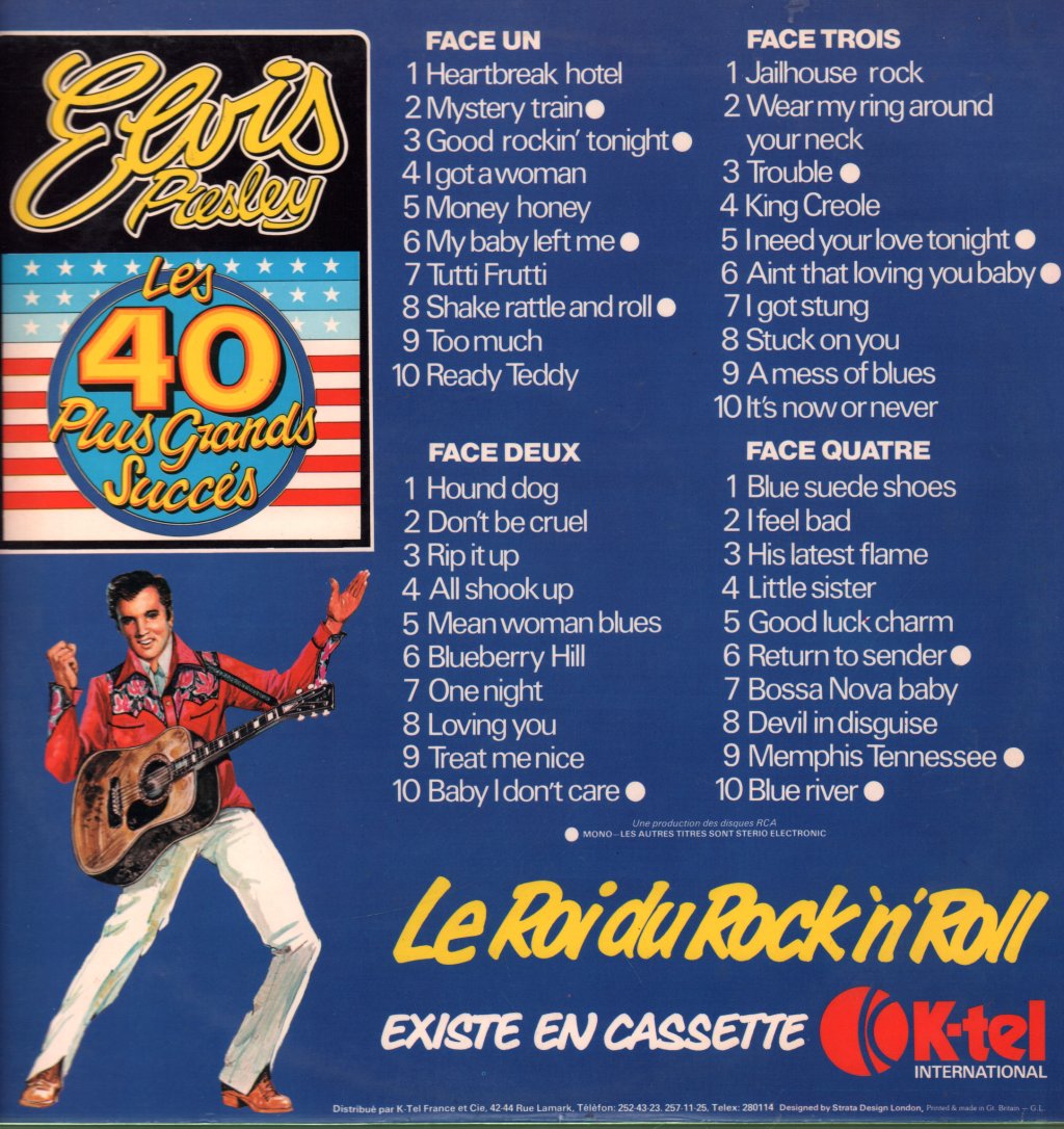 Elvis Presley - Les 40 Plus Grands Succès - Double Lp