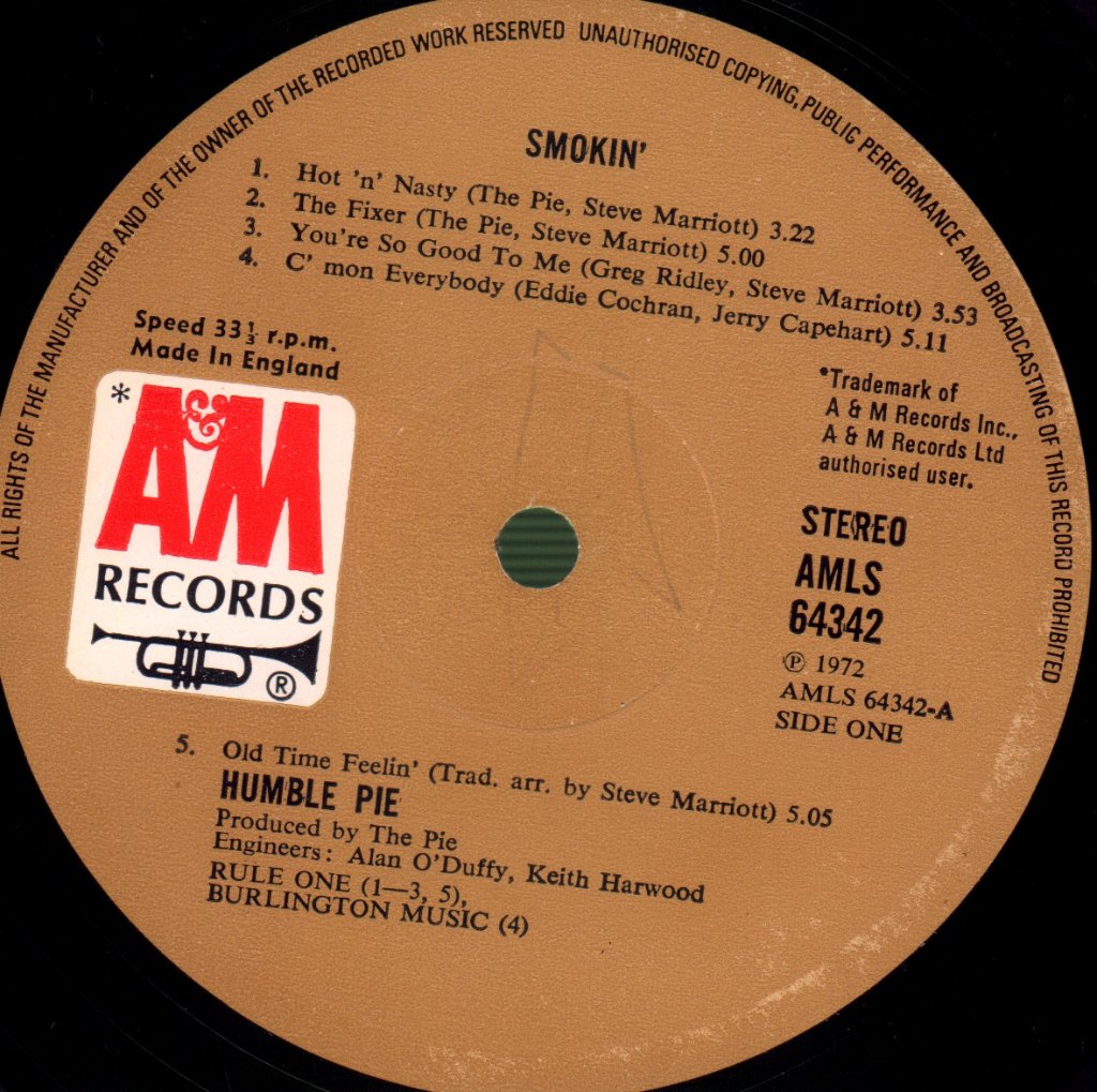 Humble Pie - Smokin' - Lp