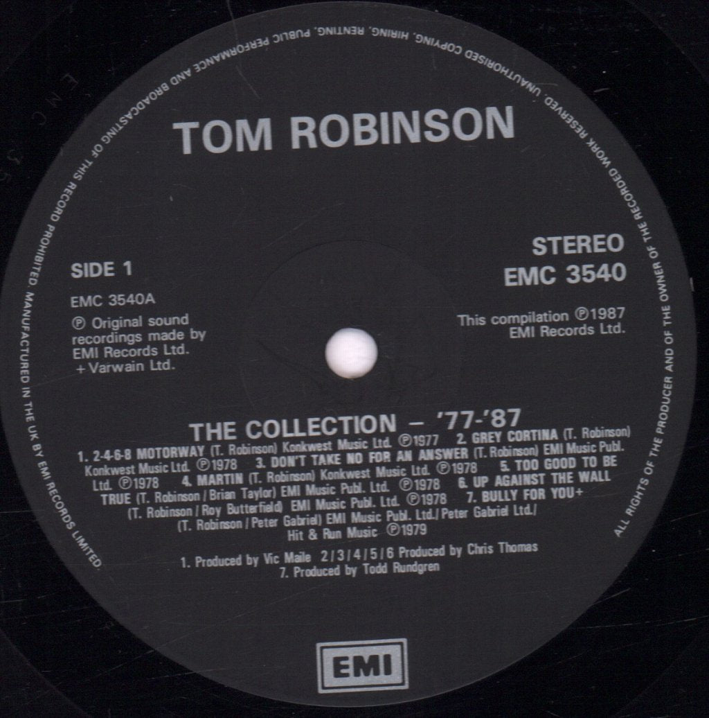 Tom Robinson - Collection 1977-87 - Lp