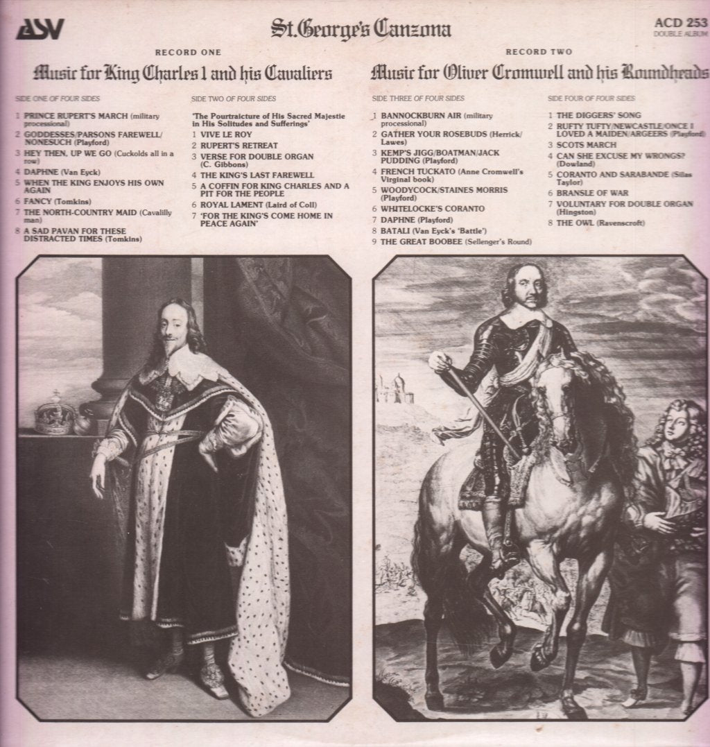 St. George's Canzona - Music Of The Roundheads And Cavaliers - Double Lp