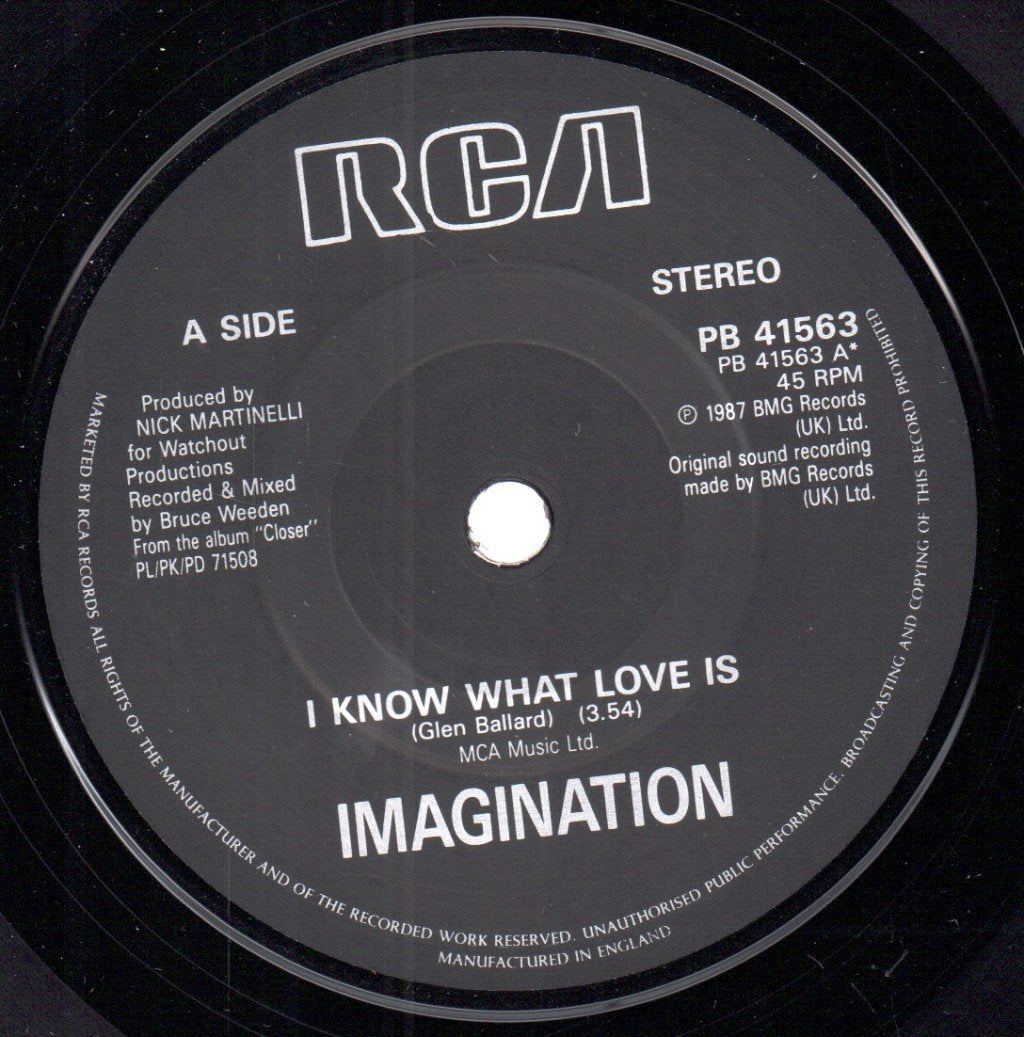 Imagination (80'S Pop Group) - I Know What Love Is - 7 Inch