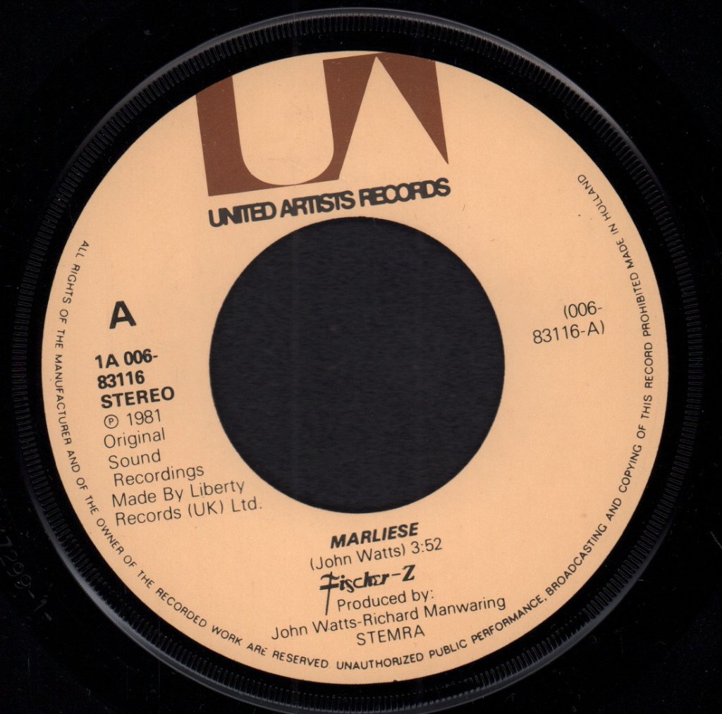 Fischer Z - Marliese - 7 Inch