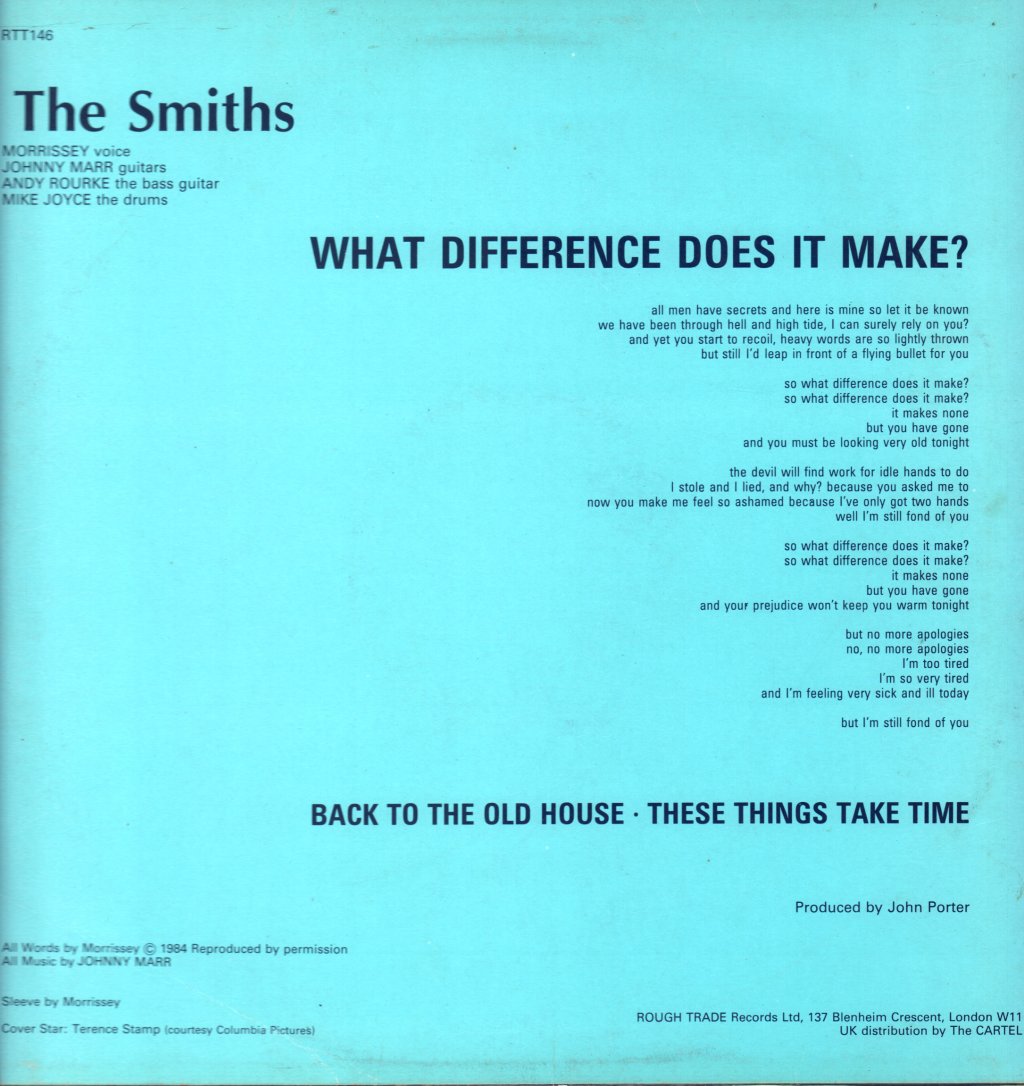 Smiths - What Difference Does It Make? - 12 Inch