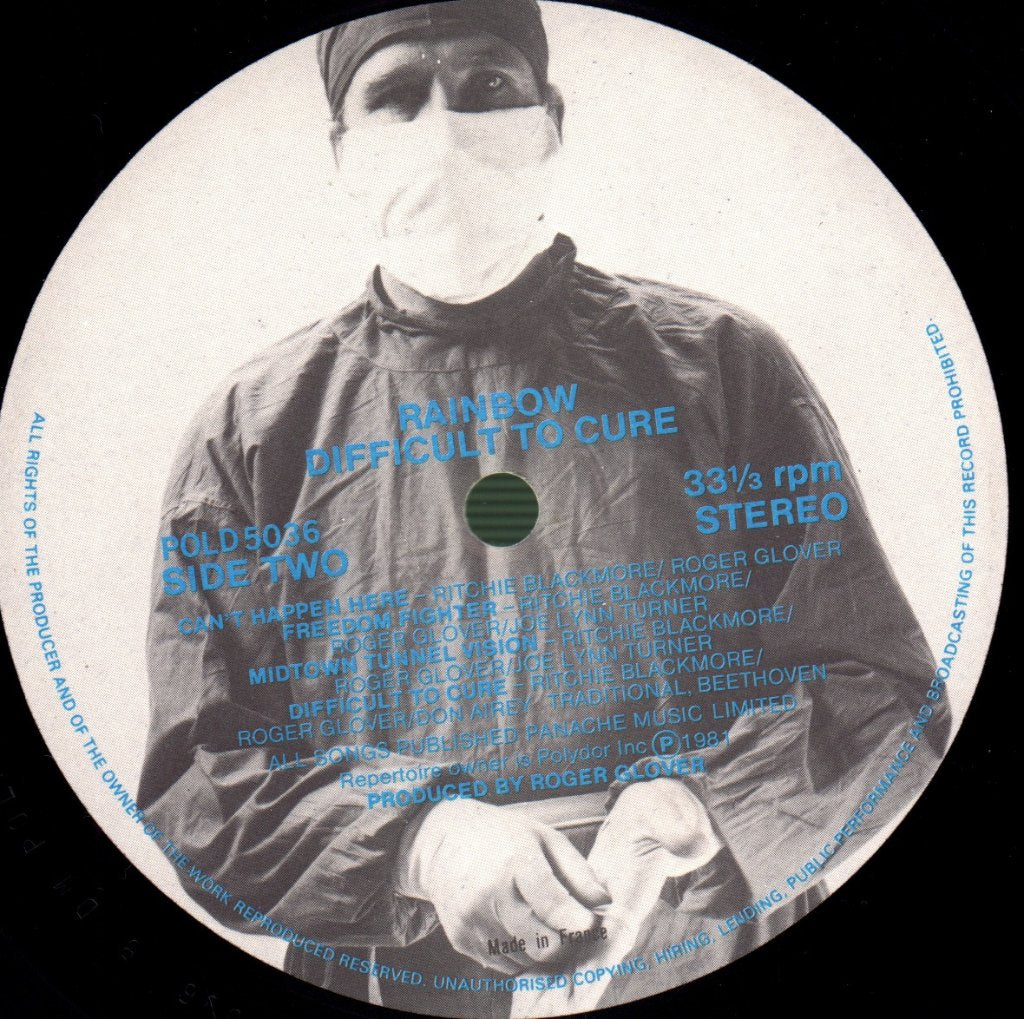 Rainbow - Difficult To Cure - Lp
