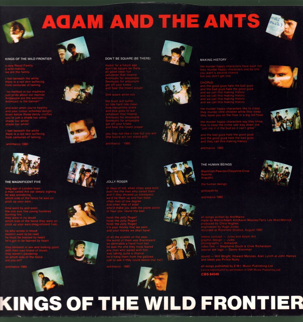 Adam And The Ants - Kings Of The Wild Frontier - Lp