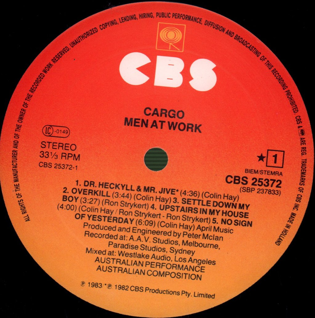 Men At Work - Cargo - Lp