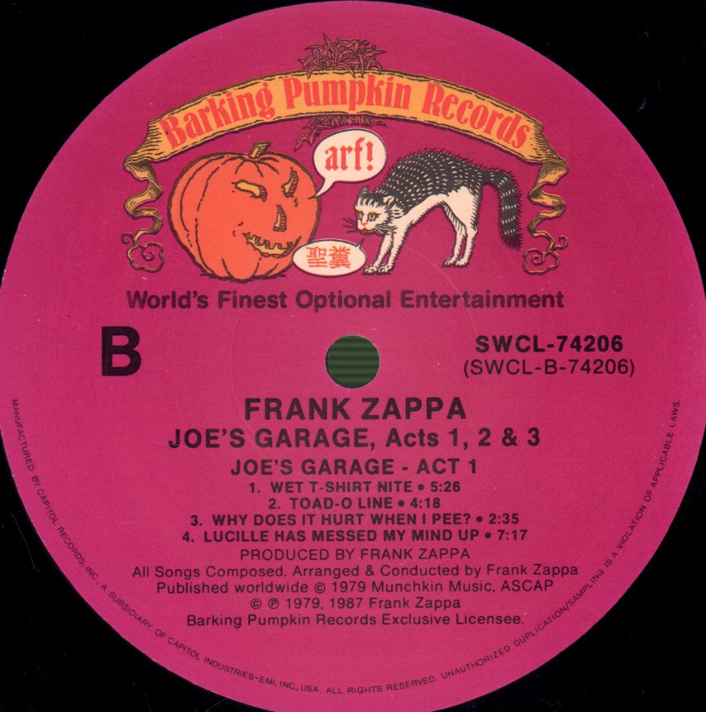 Frank Zappa - Joe's Garage Act's 1,2 And 3 - Lp Box Set