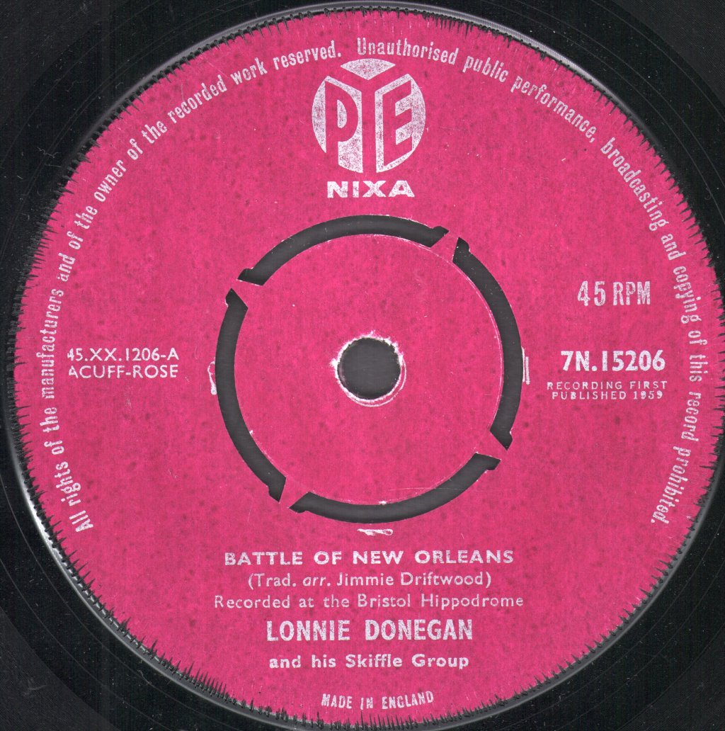 Lonnie Donegan - Battle Of New Orleans - 7 Inch