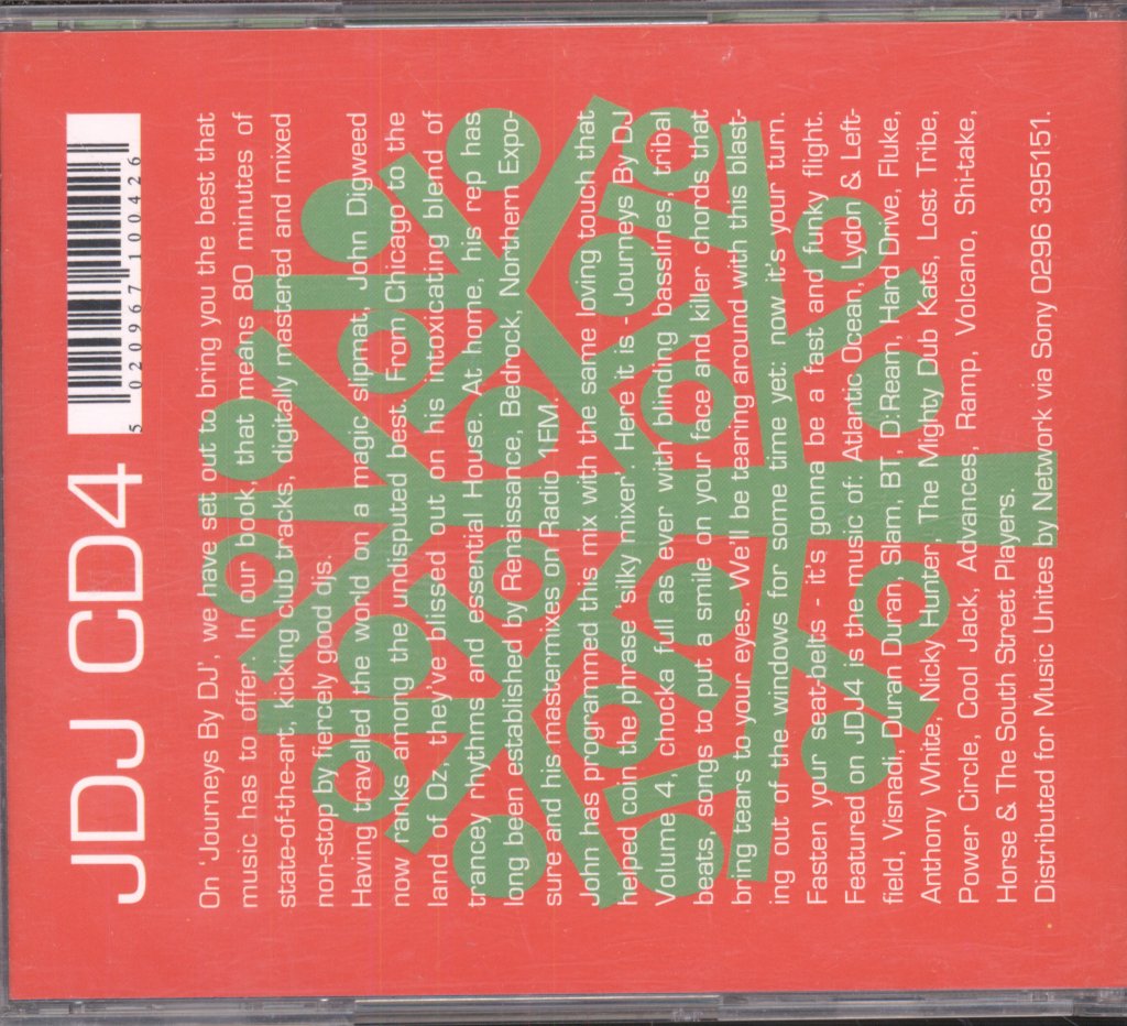 John Digweed - Journeys By DJ Volume 4: Silky Mix With John Digweed - Cd