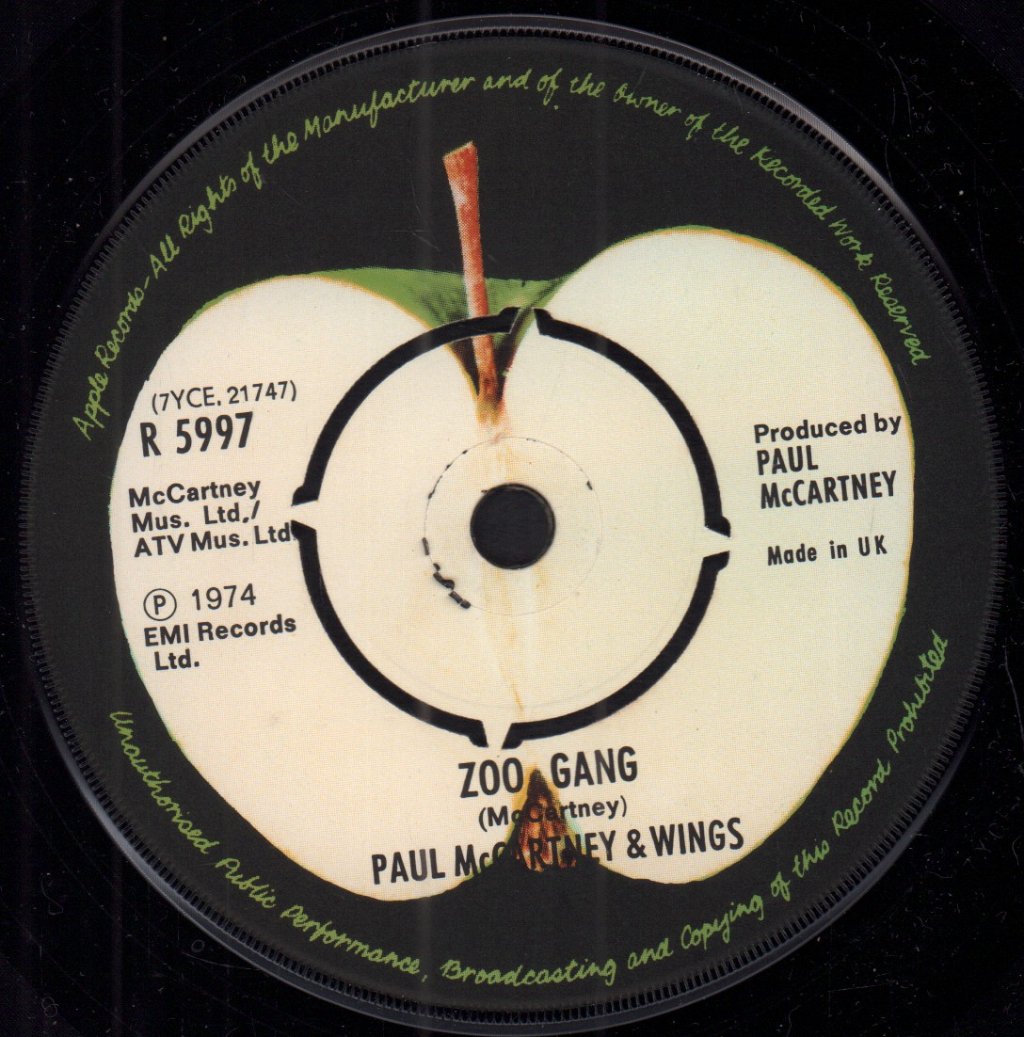 Paul McCartney And Wings - Band On The Run - 7 Inch