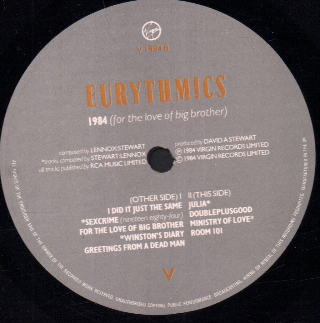 Eurythmics - 1984 - Lp