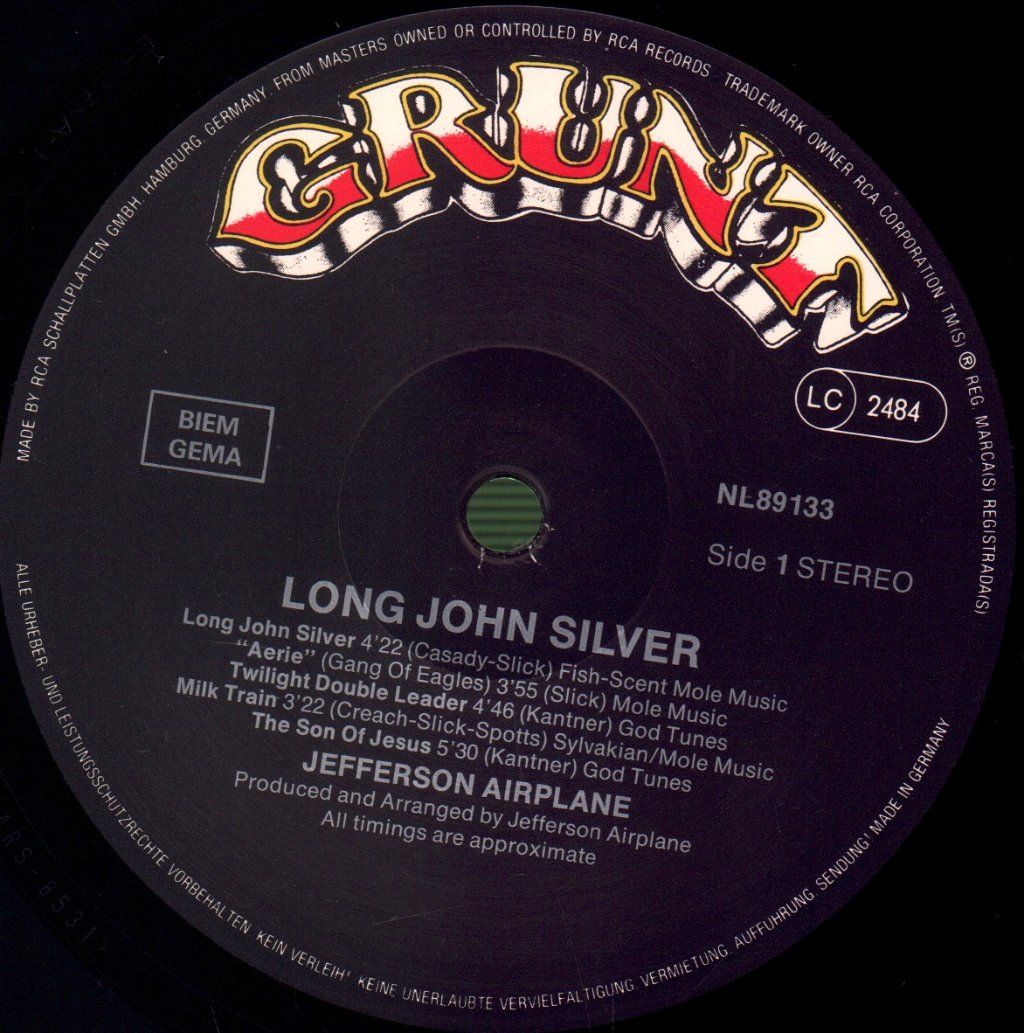 Jefferson Airplane - Ling John Silver - Lp