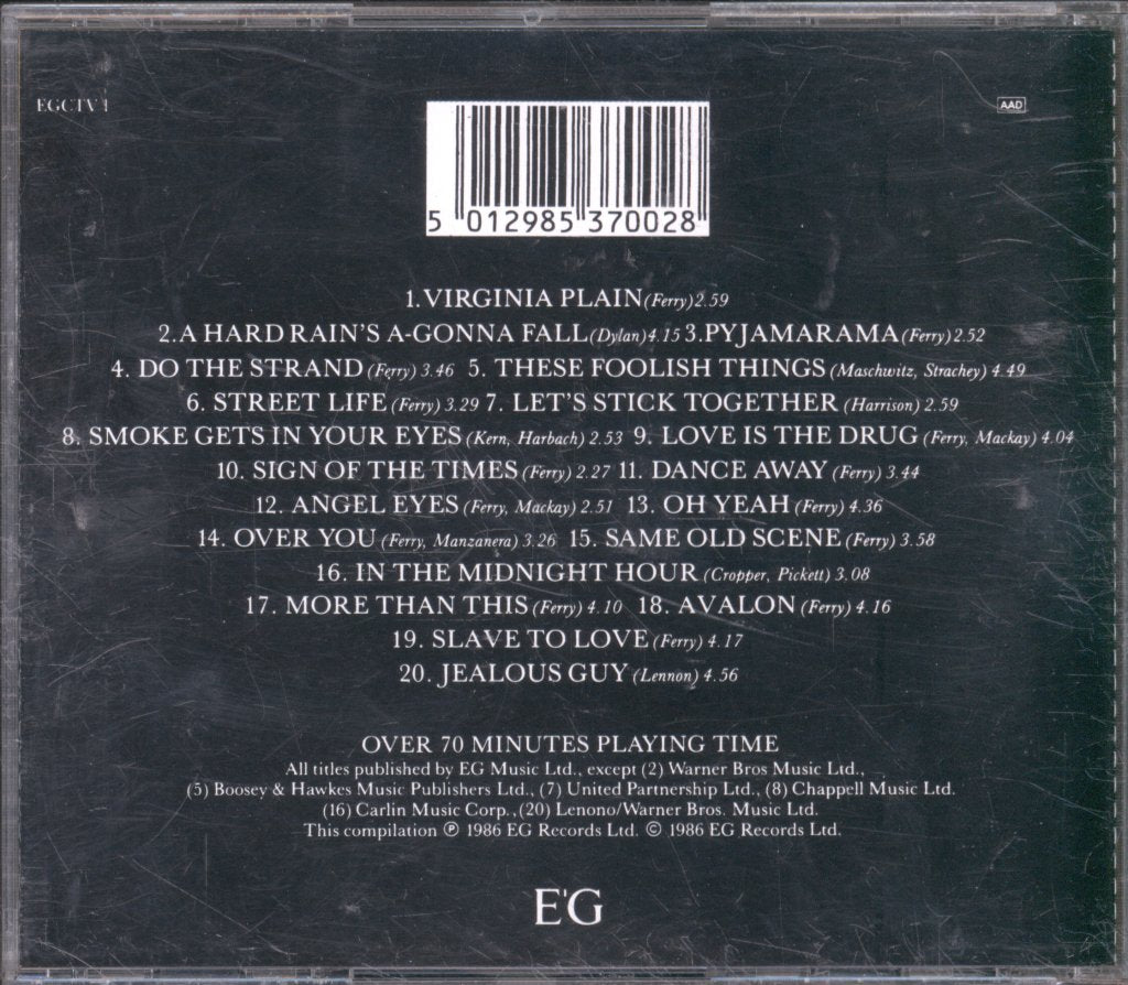 Roxy Music - Street Life - 20 Great Hits - Cd