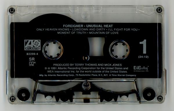 Foreigner - Unusual Heat - Cassette