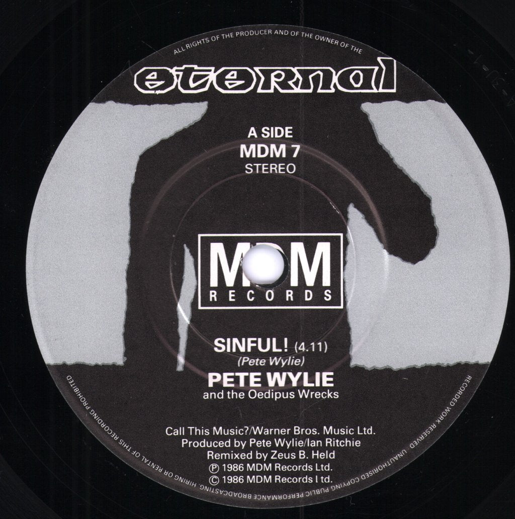 Pete Wylie - Sinful - 7 Inch