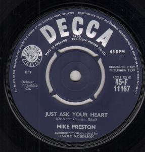 Mike Preston - Just Ask Your Heart - 7 Inch