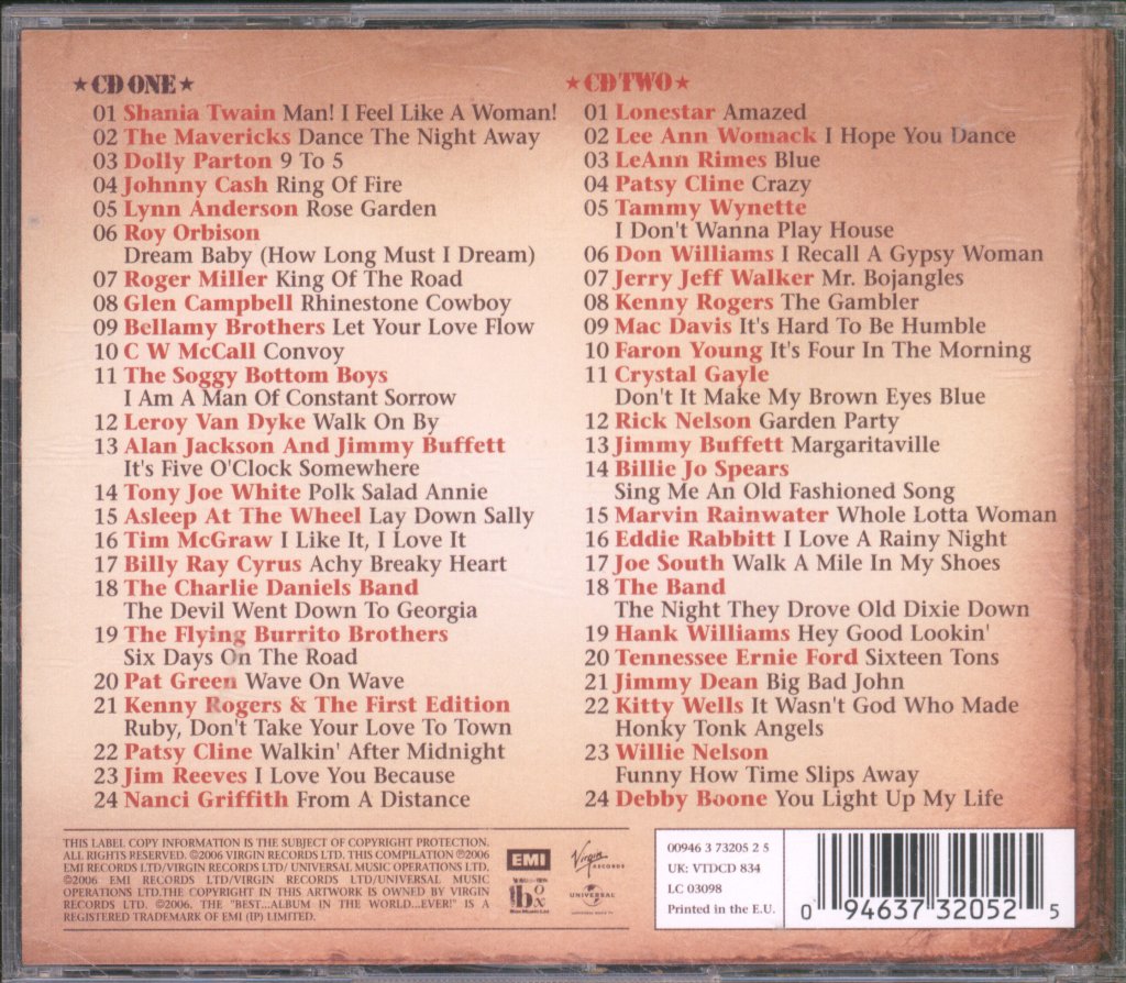 Various Artists - Best Country Album....Ever! - Double Cd