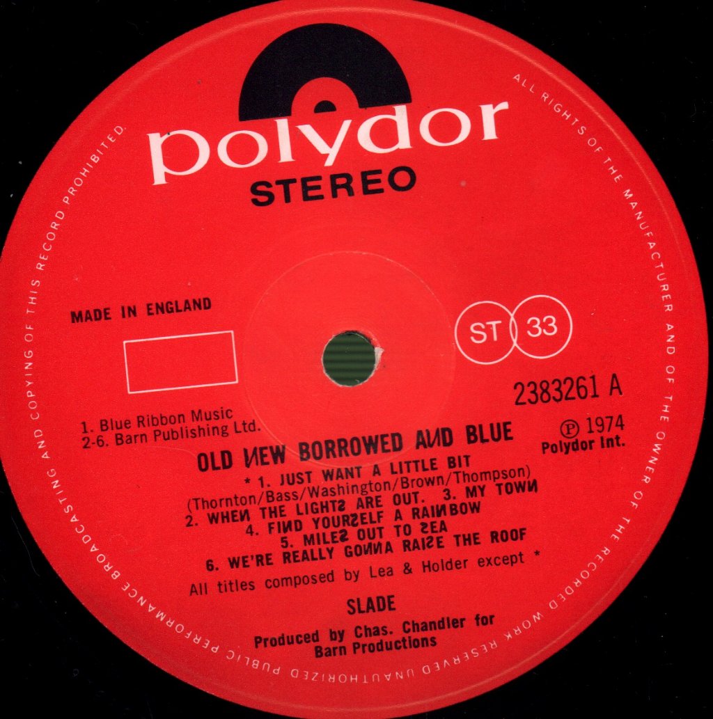 Slade - Old New Borrowed And Blue - Lp