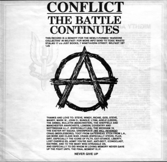 Conflict - Battle Continues - 7 Inch