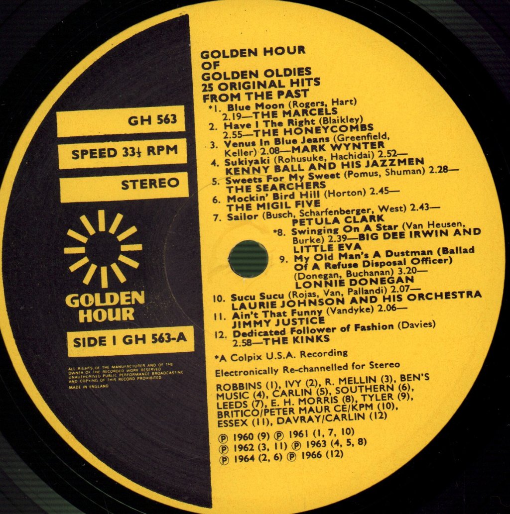 Various Artists - Golden Hour Of Golden Oldies - Lp