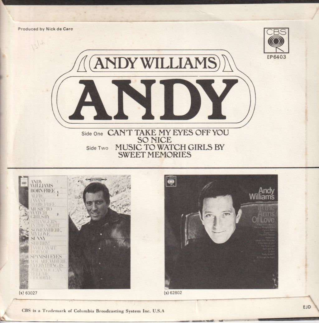 Andy Williams - Andy - 7 Inch